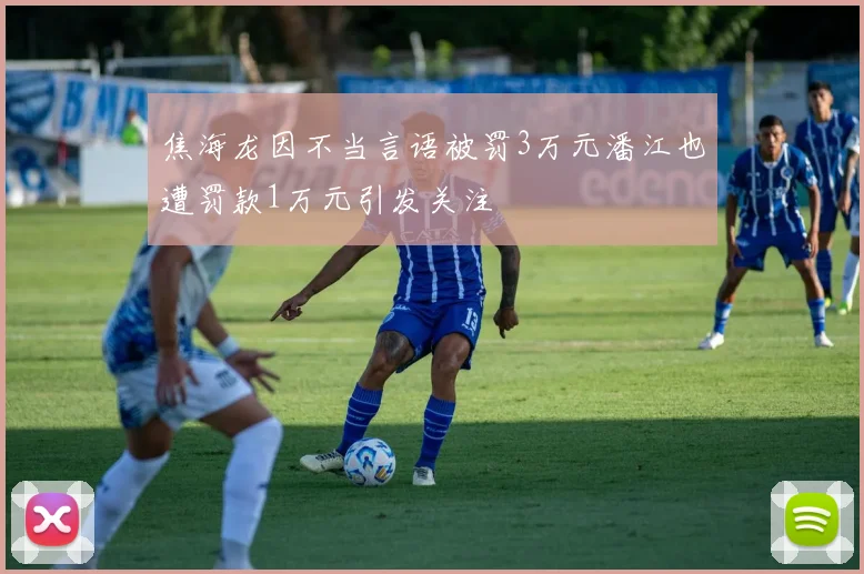 焦海龙因不当言语被罚3万元潘江也遭罚款1万元引发关注